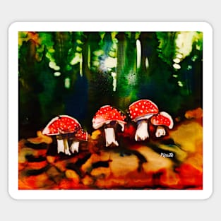 mushrooms Sticker